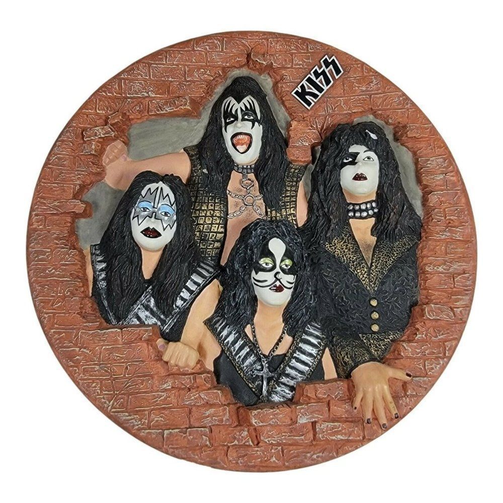 Vintage 1998 3D Kiss Rock Plate Gartlan Collectible Limited Edition 80/3000 8"